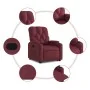 Sillón reclinable elevable tela rojo tinto de , Sillones - Ref: Foro24-3204713, Precio: 280,53 €, Descuento: %