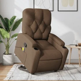 Silla de masaje reclinable de pie de tela marrón de , Sillones - Ref: Foro24-3204726, Precio: 326,66 €, Descuento: %