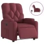 Sillón reclinable eléctrico tela rojo tinto de , Sillones - Ref: Foro24-3204689, Precio: 247,18 €, Descuento: %