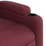 Sillón reclinable eléctrico tela rojo tinto de , Sillones - Ref: Foro24-3204689, Precio: 247,18 €, Descuento: %