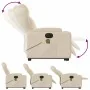 Sillón de masaje eléctrico reclinable elevable tela crema de , Sillones - Ref: Foro24-3204527, Precio: 395,79 €, Descuento: %