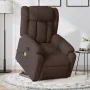 Sillón masaje eléctrico reclinable elevable tela marrón oscuro by , Armchairs - Ref: Foro24-3205357, Price: 366,63 €, Discoun...