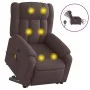 Sillón masaje eléctrico reclinable elevable tela marrón oscuro by , Armchairs - Ref: Foro24-3205357, Price: 366,63 €, Discoun...