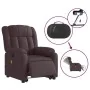 Sillón masaje eléctrico reclinable elevable tela marrón oscuro by , Armchairs - Ref: Foro24-3205357, Price: 366,63 €, Discoun...