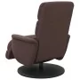 Sillón reclinable masaje con reposapiés cuero sintético marrón by , Armchairs - Ref: Foro24-356726, Price: 258,56 €, Discount: %