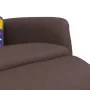 Sillón reclinable masaje con reposapiés cuero sintético marrón by , Armchairs - Ref: Foro24-356726, Price: 258,56 €, Discount: %