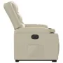 Sillón reclinable elevable eléctrico de cuero sintético crema de , Sillones - Ref: Foro24-3206560, Precio: 387,64 €, Descuent...