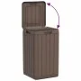 Cubo de basura de exterior PP marrón 38x38x65 cm by , Garbage cans and trash cans - Ref: Foro24-364226, Price: 122,72 €, Disc...