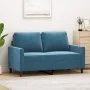 Sofá de 2 plazas terciopelo azul 120 cm de , Sofás - Ref: Foro24-359198, Precio: 232,74 €, Descuento: %