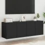 Muebles para TV de pared 2 unidades negro 60x30x41 cm de , Muebles TV - Ref: Foro24-836941, Precio: 74,95 €, Descuento: %