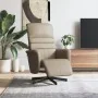 Sillón reclinable con reposapiés cuero sintético capuchino de , Sillones - Ref: Foro24-356707, Precio: 215,23 €, Descuento: %