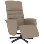 Sillón reclinable con reposapiés cuero sintético capuchino de , Sillones - Ref: Foro24-356707, Precio: 215,23 €, Descuento: %