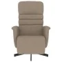 Sillón reclinable con reposapiés cuero sintético capuchino de , Sillones - Ref: Foro24-356707, Precio: 215,23 €, Descuento: %