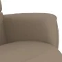 Sillón reclinable con reposapiés cuero sintético capuchino de , Sillones - Ref: Foro24-356707, Precio: 215,23 €, Descuento: %