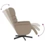 Sillón reclinable con reposapiés cuero sintético capuchino de , Sillones - Ref: Foro24-356707, Precio: 215,23 €, Descuento: %