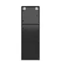 Mueble de pared con puertas de vidrio negro 35x37x100 cm de , Taquillas y armarios de almacenamiento - Ref: Foro24-836484, Pr...