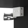Mueble de pared con puertas de vidrio negro 35x37x100 cm de , Taquillas y armarios de almacenamiento - Ref: Foro24-836484, Pr...
