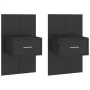 Mesitas de noche de pared 2 unidades negras von , Nachttische - Ref: Foro24-810974, Preis: 72,47 €, Rabatt: %
