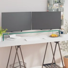 Soporte para TV/Elevador monitor cristal claro 110x30x13 cm de , Muebles TV - Ref: Foro24-244132, Precio: 111,80 €, Descuento: %
