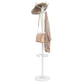 Perchero con paragüero hierro recubierto en polvo blanco 180 cm by , Hat and coat racks - Ref: Foro24-377102, Price: 52,44 €,...