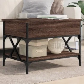 Mesa de centro madera ingeniería metal marrón roble 70x50x50 cm von , Couchtisch - Ref: Foro24-845355, Preis: 75,26 €, Rabatt: %
