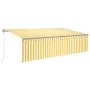 Toldo automático retráctil con persiana 5x3 m amarillo y blanco de , Toldos - Ref: Foro24-3069468, Precio: 516,69 €, Descuent...