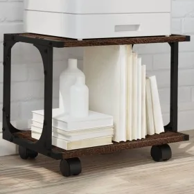 Soporte de impresora 2 niveles marrón roble 41x28x33,5 cm de , Soportes para impresoras - Ref: Foro24-842275, Precio: 24,47 €...
