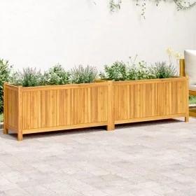 Jardinera con forro madera maciza de acacia 199x38,5x50 cm de , Maceteros y jardineras - Ref: Foro24-366443, Precio: 186,95 €...
