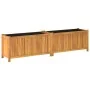 Jardinera con forro madera maciza de acacia 199x38,5x50 cm de , Maceteros y jardineras - Ref: Foro24-366443, Precio: 186,95 €...
