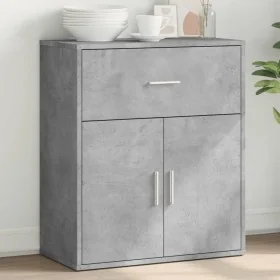 Aparador de madera de ingeniería gris hormigón 60x31x70 cm de , Aparadores - Ref: Foro24-840467, Precio: 70,45 €, Descuento: %