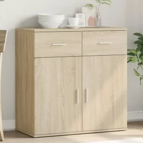 Aparador de madera de ingeniería roble Sonoma 79x38x80 cm de , Aparadores - Ref: Foro24-840522, Precio: 106,93 €, Descuento: %