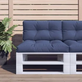 Cojín para sofá de palets tela azul marino 80x40x12 cm de , Cojines para sillas y sofás - Ref: Foro24-378012, Precio: 23,52 €...