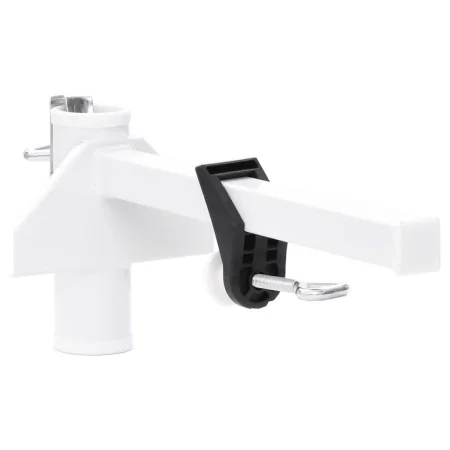 Abrazadera de sombrilla para balcón acero blanco 38 mm de , Accesorios para sombrillas - Ref: Foro24-4003385, Precio: 21,78 €...