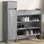 Zapatero madera de ingeniería gris Sonoma 100,5x28x100 cm de , Zapateros y organizadores de calzado - Ref: Foro24-840427, Pre...