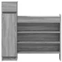 Zapatero madera de ingeniería gris Sonoma 100,5x28x100 cm de , Zapateros y organizadores de calzado - Ref: Foro24-840427, Pre...