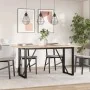 Patas de mesa de comedor estructura O acero 140x60x73 cm by , Table legs - Ref: Foro24-357887, Price: 88,25 €, Discount: %