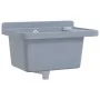 Fregadero lavabo de pared resina gris 50x35x24 cm de , Fregaderos - Ref: Foro24-4002797, Precio: 62,57 €, Descuento: %
