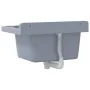 Fregadero lavabo de pared resina gris 50x35x24 cm de , Fregaderos - Ref: Foro24-4002797, Precio: 62,57 €, Descuento: %