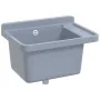 Fregadero lavabo de pared resina gris 50x35x24 cm de , Fregaderos - Ref: Foro24-4002797, Precio: 62,57 €, Descuento: %