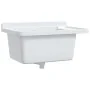 Fregadero utilitario de pared resina blanco 60x40x28 cm de , Fregaderos - Ref: Foro24-4002795, Precio: 80,53 €, Descuento: %