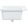 Fregadero utilitario de pared resina blanco 60x40x28 cm de , Fregaderos - Ref: Foro24-4002795, Precio: 80,53 €, Descuento: %