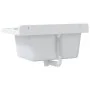 Fregadero utilitario de pared resina blanco 60x40x28 cm de , Fregaderos - Ref: Foro24-4002795, Precio: 80,53 €, Descuento: %