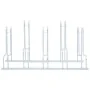 Soporte para 5 bicicletas suelo independiente acero galvanizado de , Bases y soportes para almacenar bicicletas - Ref: Foro24...
