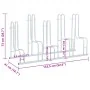 Soporte para 5 bicicletas suelo independiente acero galvanizado de , Bases y soportes para almacenar bicicletas - Ref: Foro24...