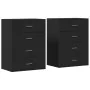 Aparadores 2 uds madera de ingeniería negro 60x39x80 cm de , Aparadores - Ref: Foro24-3276624, Precio: 204,96 €, Descuento: %