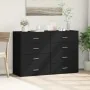 Aparadores 2 uds madera de ingeniería negro 60x39x80 cm de , Aparadores - Ref: Foro24-3276624, Precio: 204,96 €, Descuento: %