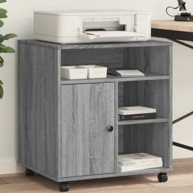 Soporte para impresora con ruedas gris Sonoma 60x50x67 cm de , Soportes para impresoras - Ref: Foro24-840630, Precio: 100,76 ...