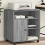 Soporte para impresora con ruedas gris Sonoma 60x50x67 cm de , Soportes para impresoras - Ref: Foro24-840630, Precio: 100,76 ...
