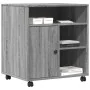 Soporte para impresora con ruedas gris Sonoma 60x50x67 cm de , Soportes para impresoras - Ref: Foro24-840630, Precio: 100,76 ...