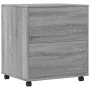 Soporte para impresora con ruedas gris Sonoma 60x50x67 cm de , Soportes para impresoras - Ref: Foro24-840630, Precio: 100,76 ...